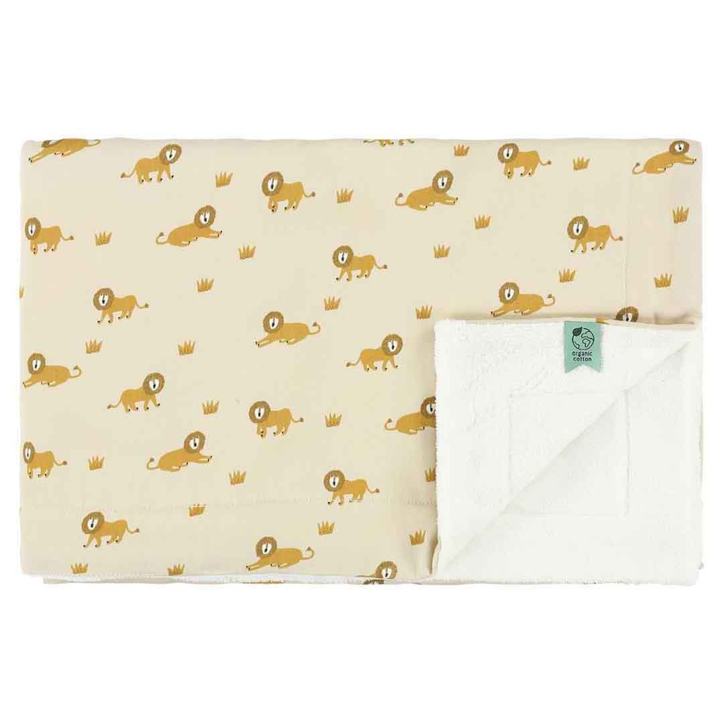 Trixie | Deken Lively Lion Fleece Ecru/Geel 75x100cm