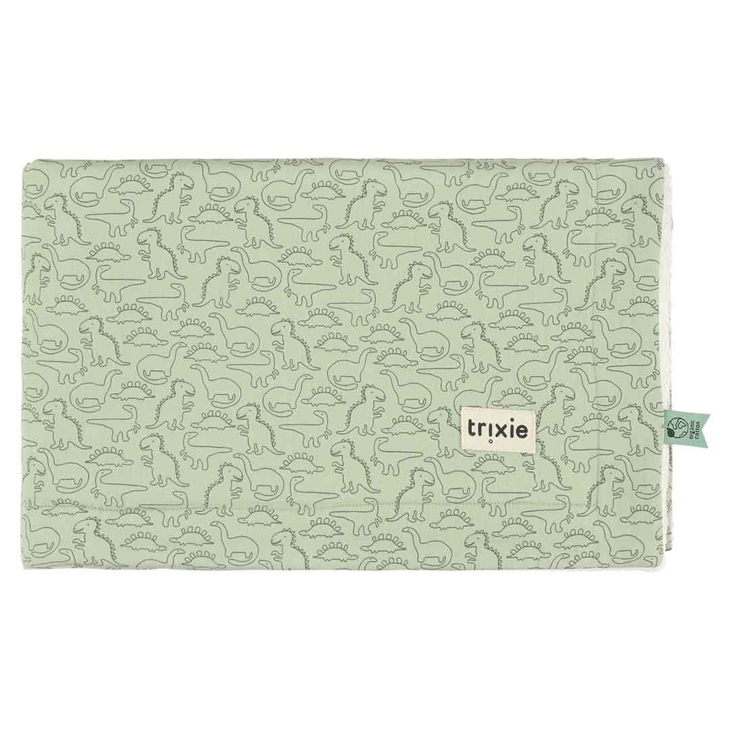 Trixie | Deken Fleece Daring Dino Groen 75x100cm