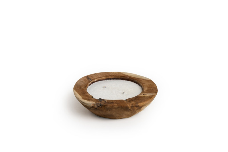 Tierra | Candle Bowl 30 cm Ø Teak