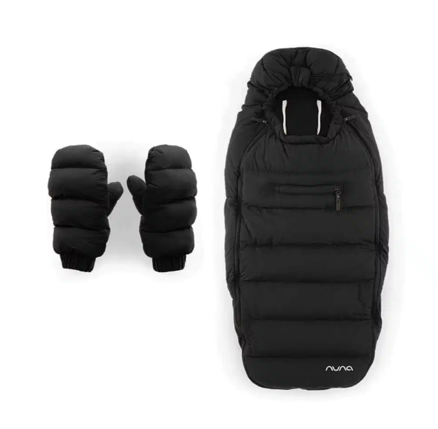 Nuna | Winterset Voetenzak + Handschoenen Caviar