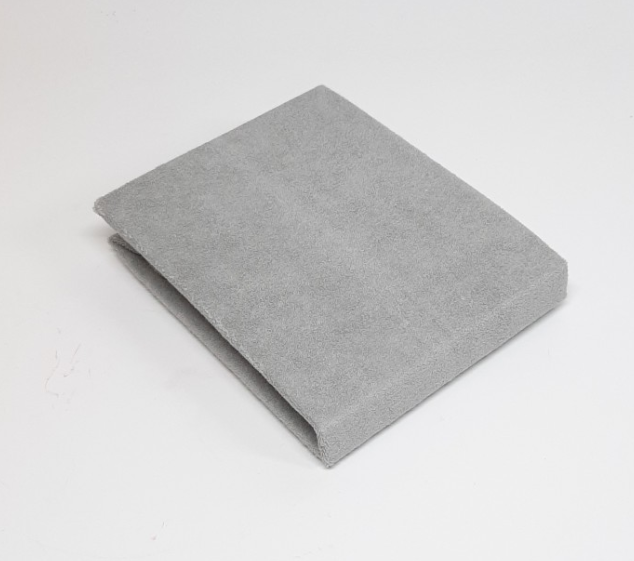 Hé Baby | Hoes voor parkmatras in luxe badstof 330gr  grijs/gris 75x95