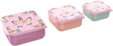 Lunch Buddies | Bewaarpotje Unicorn Flowers Snack Box 3 in 1 