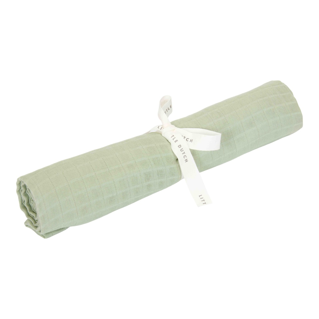 Little Dutch | Tetra Doek Pure Sage Groen 120x120 