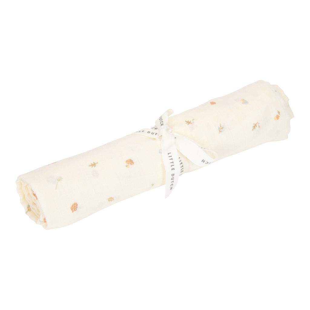 Little Dutch | Tetra Doek Forest Treasures Ecru 120x120cm