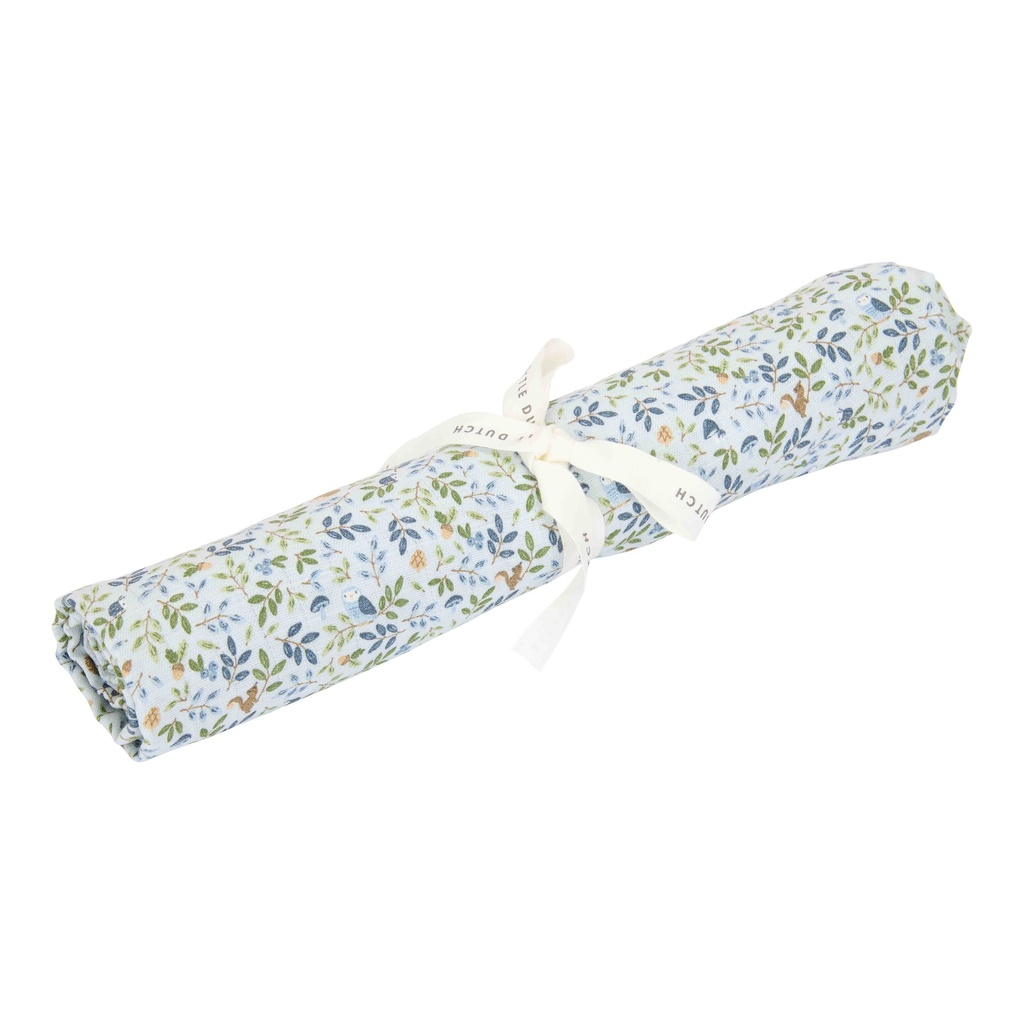 Little Dutch | Tetra Doek Forest Adventure Blauw 120x120cm