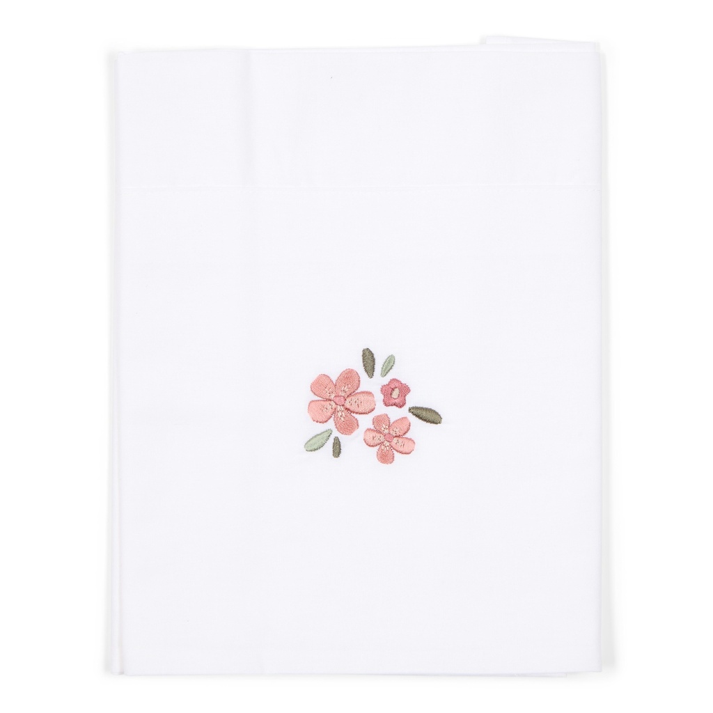 Little Dutch | Laken Ledikant Flowers Geborduurd 110x140cm