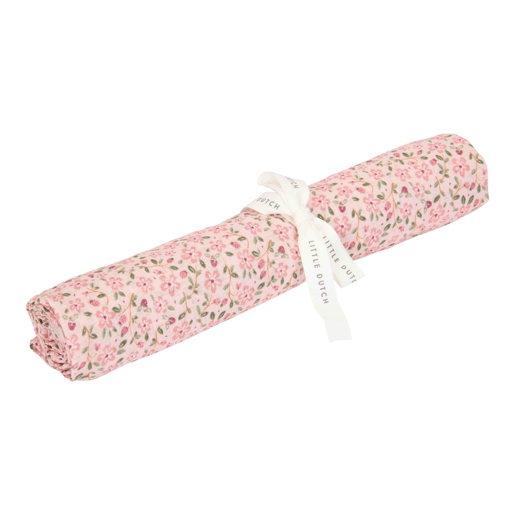 Little Dutch | Tetra Doek Fairy Floral Roze 120x120cm
