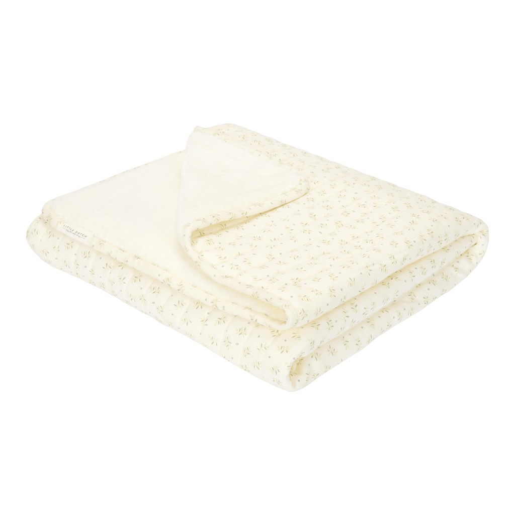 Little Dutch | Deken Wieg Blueberry Leaves Quilted 70x100cm