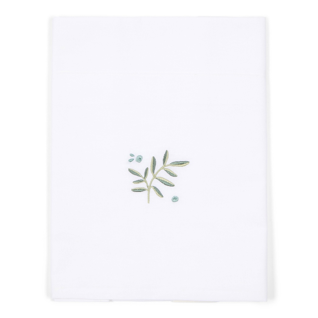 Little Dutch | Laken Wieg Blueberry Leaves  70x100cm