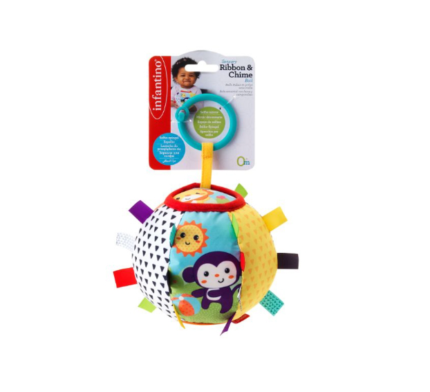 Infantino | Bal Sensory Ribbon & Chime Ball