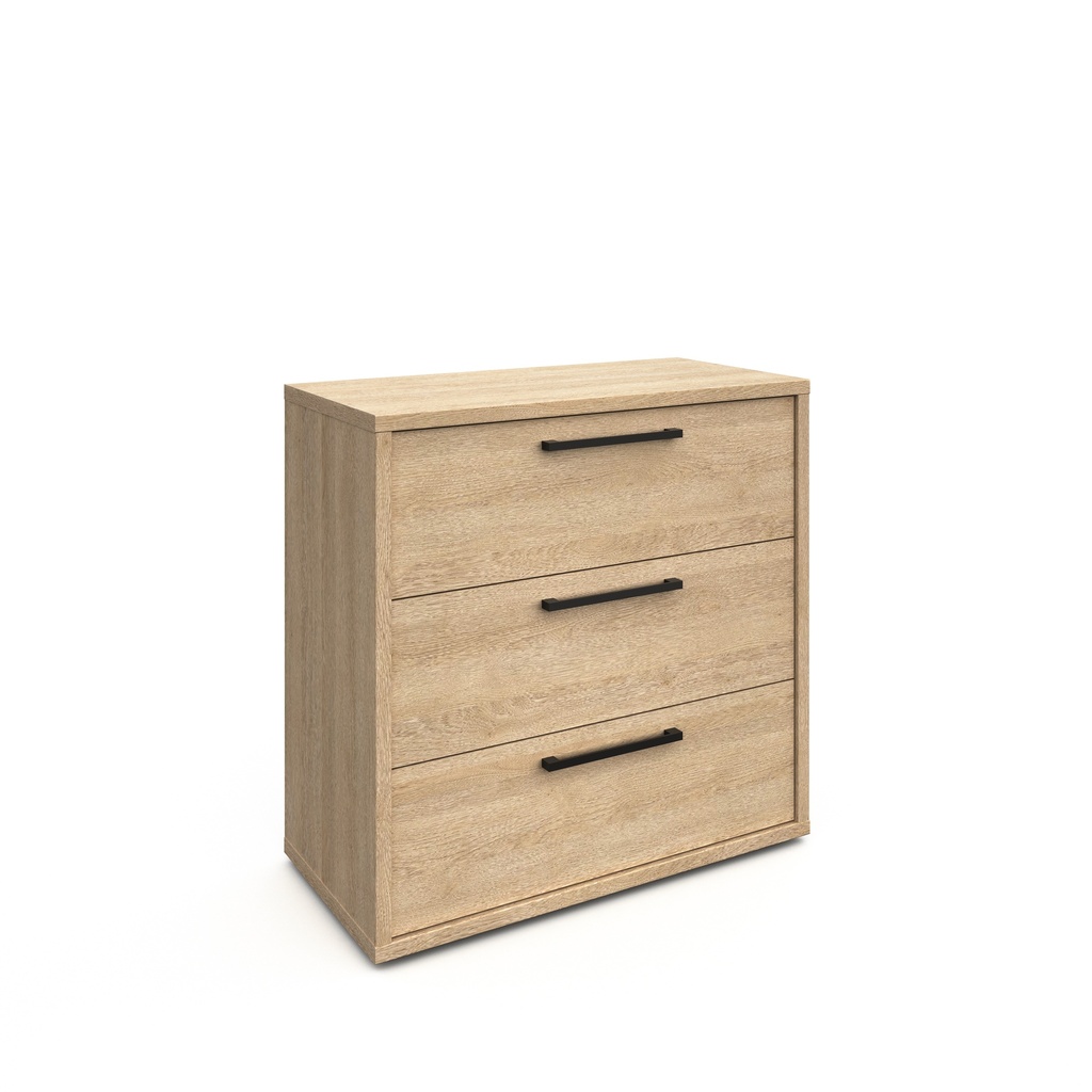 COMMODE| Tessa| 3 Laden| Afm 90x89x44cm| kleur Zandeik