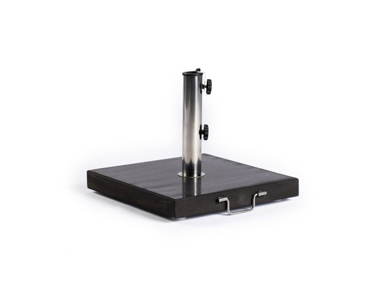 Tierra | Parasolvoet 30 kg Victoria Zwart Gepolijste Graniet met Handgreep