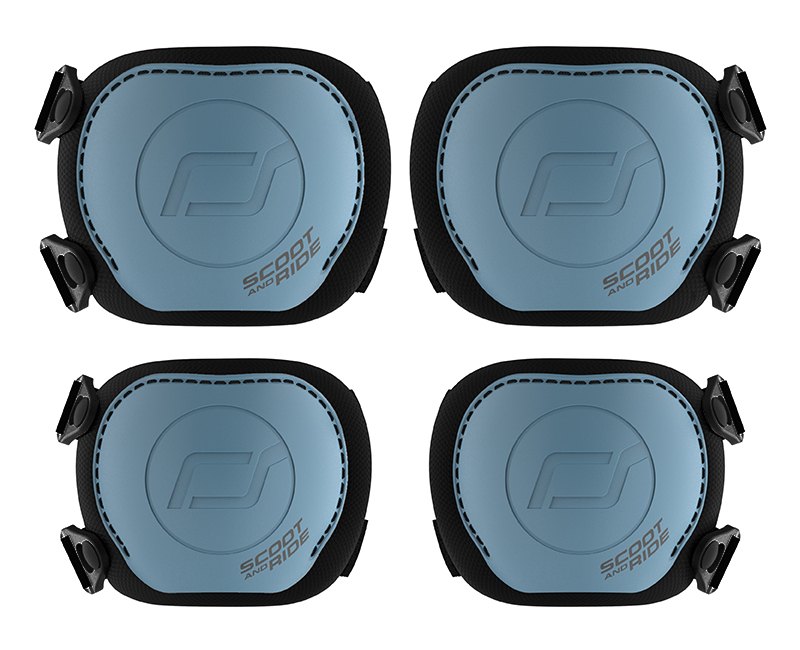 Scoot and Ride | Beschermset Protective Set S Steel Grijs/Blauw
