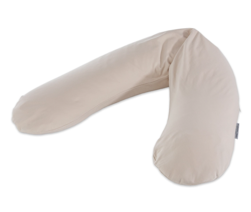 Theraline | Positioneringskussen Original met Afneembare Hoes Bamboo 190x40cm Pebble Grey