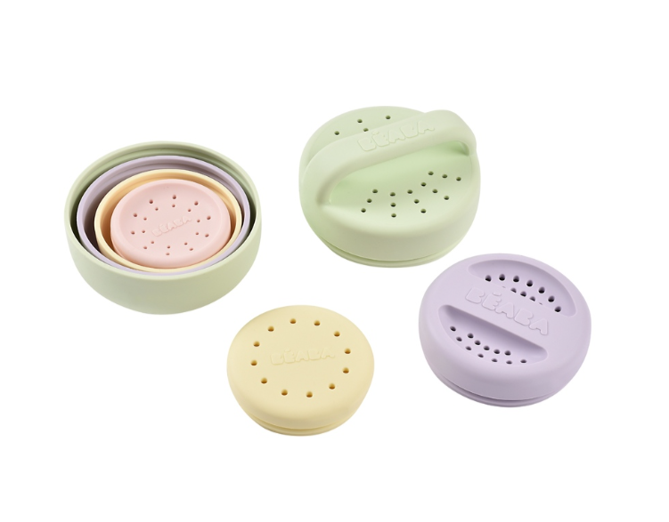 Beaba | Badspeelgoed Silicone Multi Kleuren 4-pack