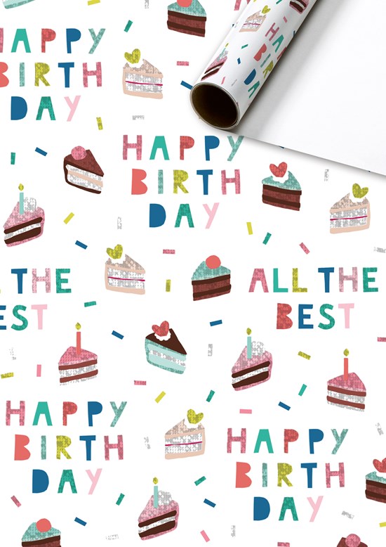 GESCHENKPAPIER | Rol | 70x 150 | Adriana Wit | FSC