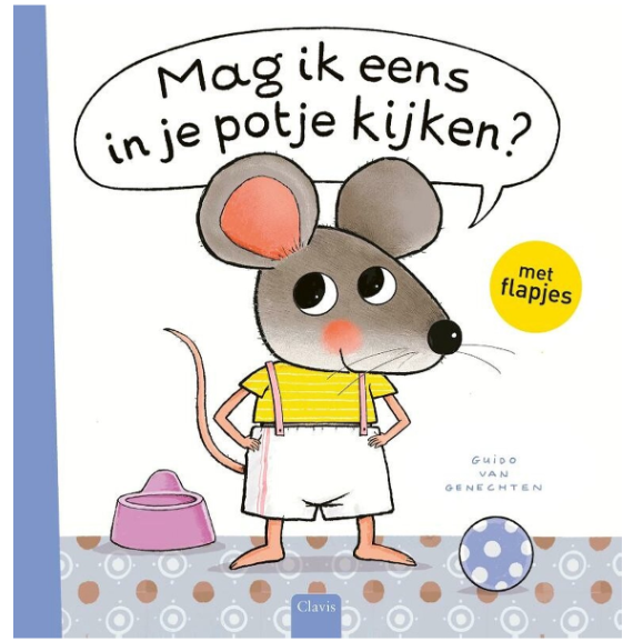 Clavis | Geschenkset Mag Ik Eens in Je Potje Kijken Boek + Knuffel - Guido Van Genechten