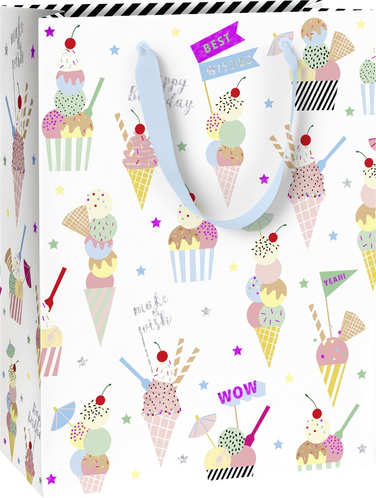 Stewo | Geschenkzak Gelato Wit FSC 23x13x30