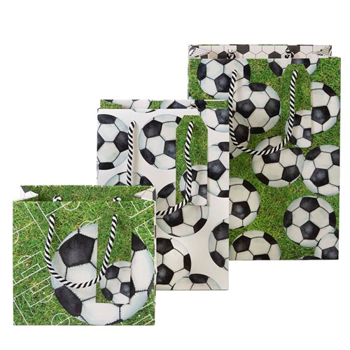 Stewo | Geschenkzak Voetbal 18x16x8cm