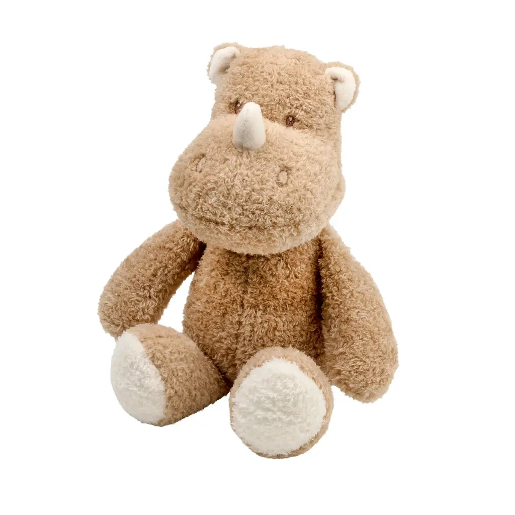 Nattou | Knuffel Neushoorn Teddy Karamel 30cm