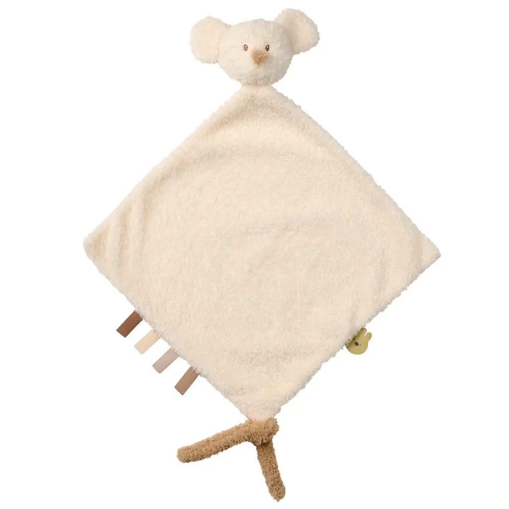Nattou | Knuffeldoek Muis Teddy Ecru 35cm