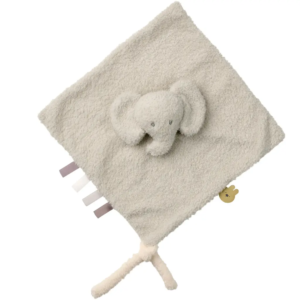 Nattou | Knuffeldoek Olifant Teddy Grijs 39cm
