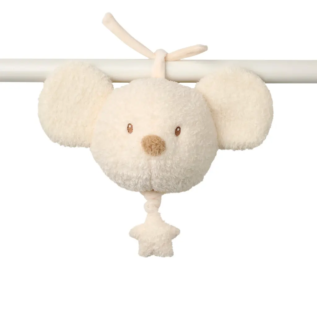 Nattou | Muziektrekker Muis Teddy Ecru 16cm