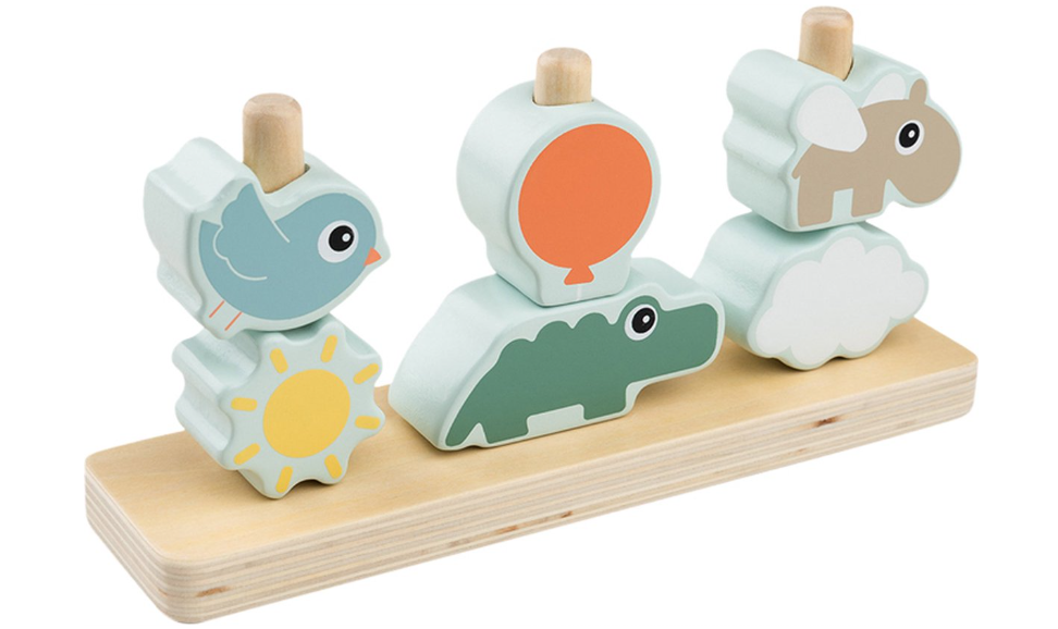 Done by Deer | Blokken Stacking Toy Happy Clouds Hout+12M