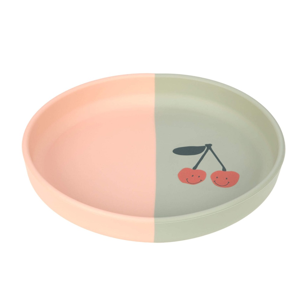 Laessig | Plat Bord Happy Fruits Cherry Siliconen