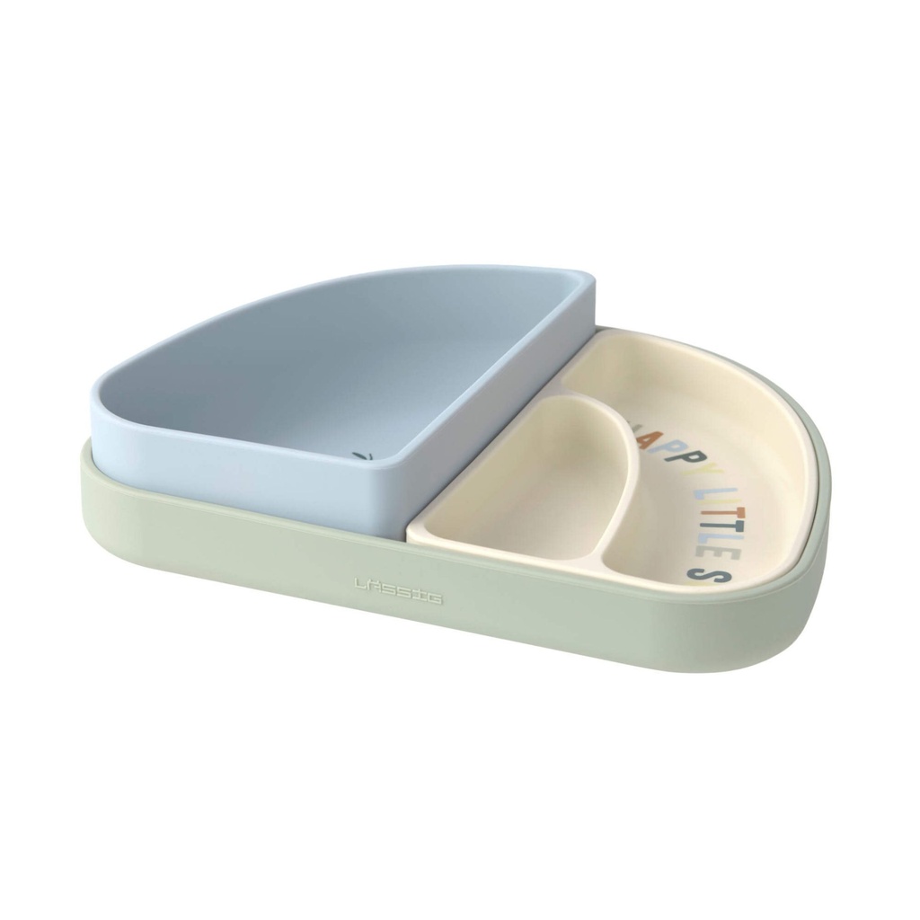 Laessig | Eetset Happy Fruits Lemon Bordenset Siliconen 3-pack