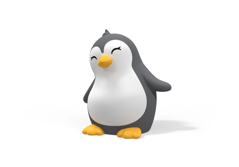 Dhink | Nachtlamp Ping The Penguin  incl USB Kabel Timer 15min 