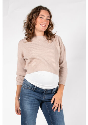 Love2Wait | T-shirt vr Borstvoeding EcoVero  Off White