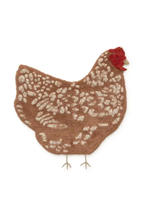 Lorena Canals | Kamertapijt Chicken Kip 110x100cm