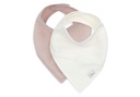 Jollein | Spuugdoekje Hydrofiel Wild Rose/Oatmeal Drukknopensluiting 2-pack