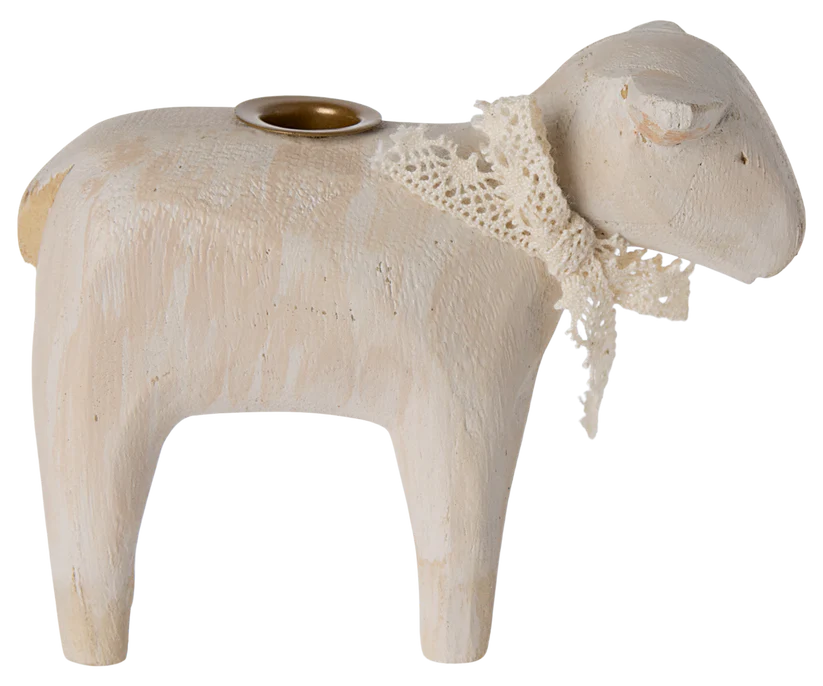 Maileg | Kaarshouder Candle holder Lamb - Off white