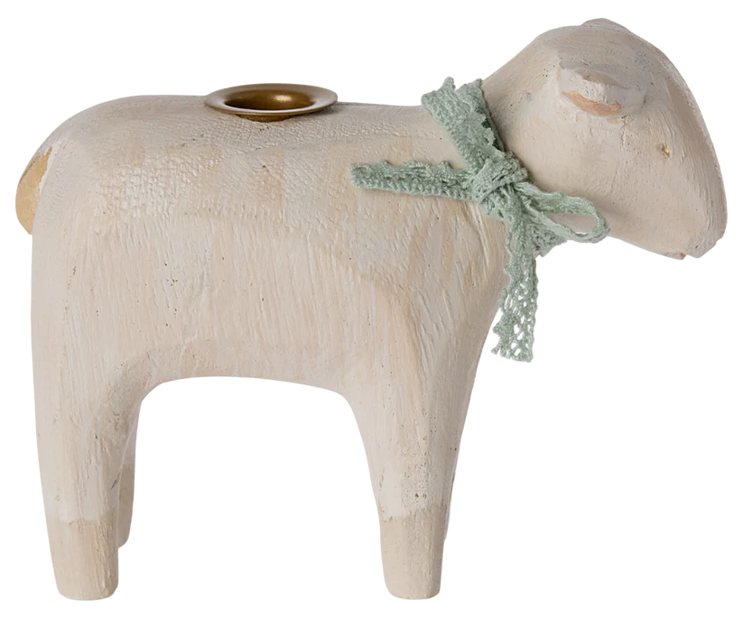 Maileg | Kaarshouder Candle holder Lamb - Mint