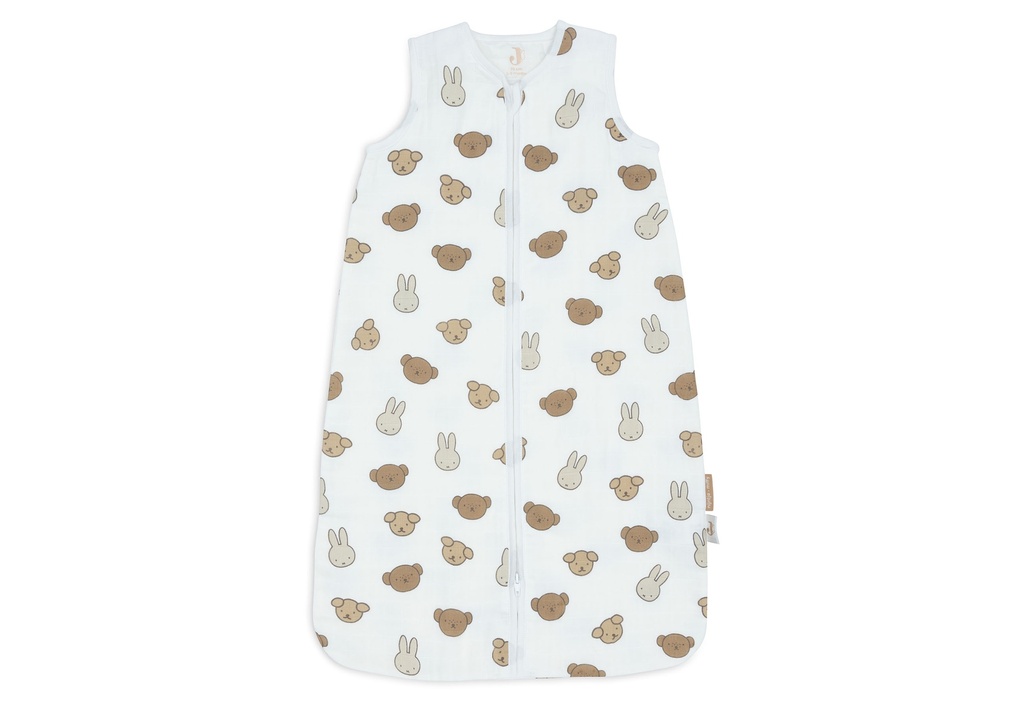 Jollein | Slaapzak Miffy and Friends Hydrofiel 0.5TOG Ecru/Bruin 70cm