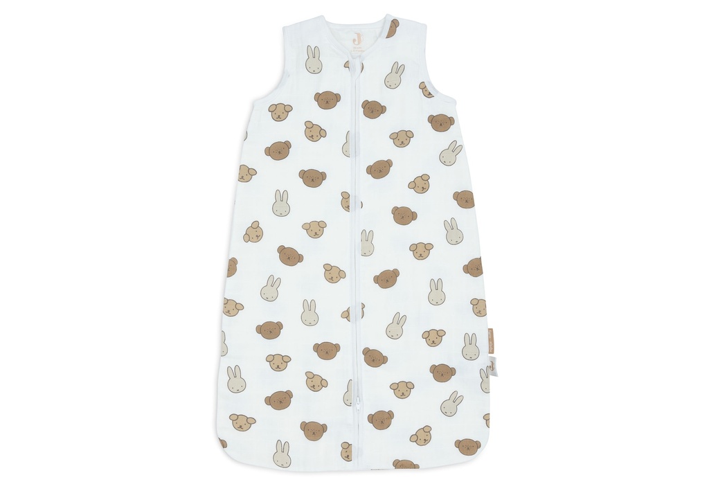 Jollein | Slaapzak Miffy and Friends Hydrofiel 0.5TOG Ecru/Bruin 90cm 