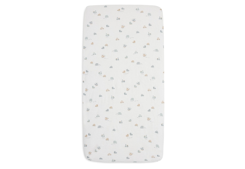 Jollein | Hoeslaken On The Go Jersey Wit 60x120cm 