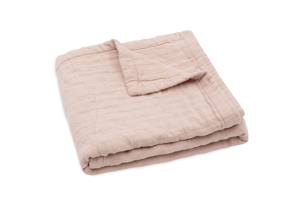 Jollein | Deken Wild Rose Hydrofiel  Jacquard 75x100cm