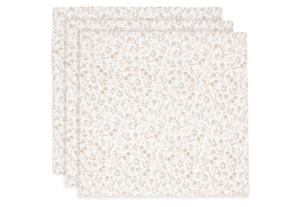 Jollein | Tetra Doek Bloomy Small 70x70cm 3-pack
