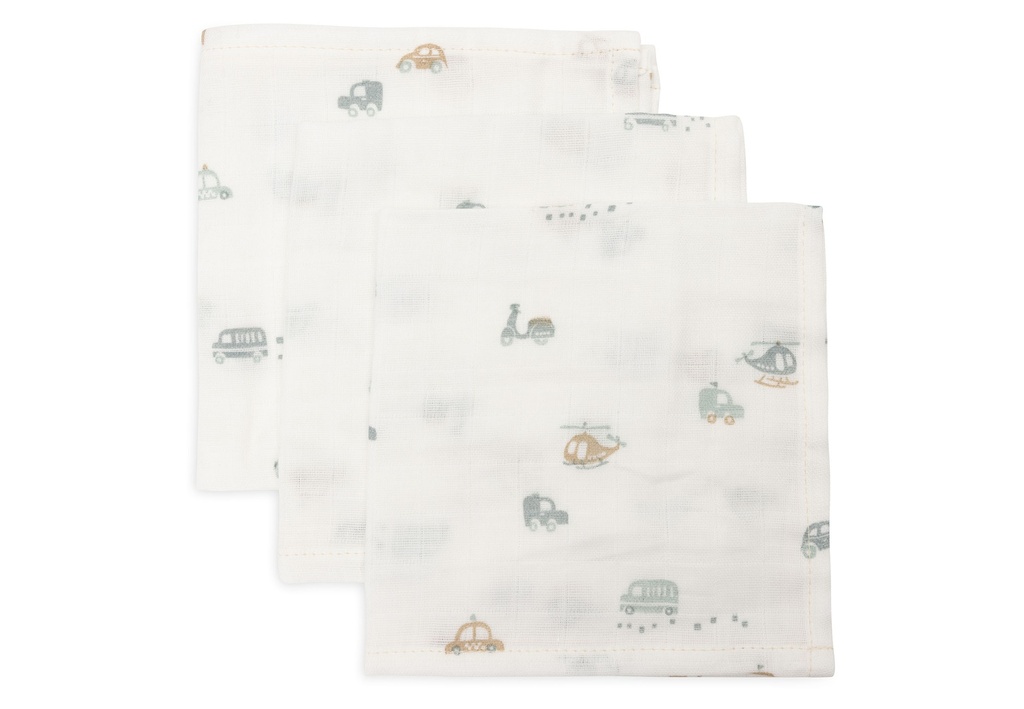Jollein | Monddoekje On The Go Tetra 31x31cm 3-pack