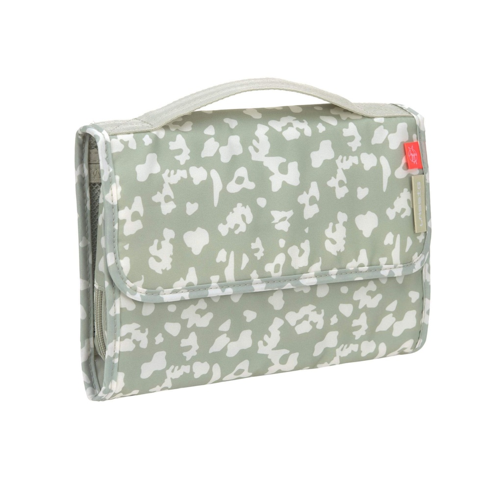 Laessig | Luiermatje Changing Pouch XL Leo Light Khaki  26x4,5x19cm