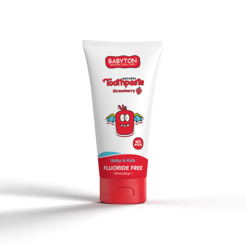 Babyton | Tandpasta Natuurlijke Tandpasta met Aardbei Smaak 50g
