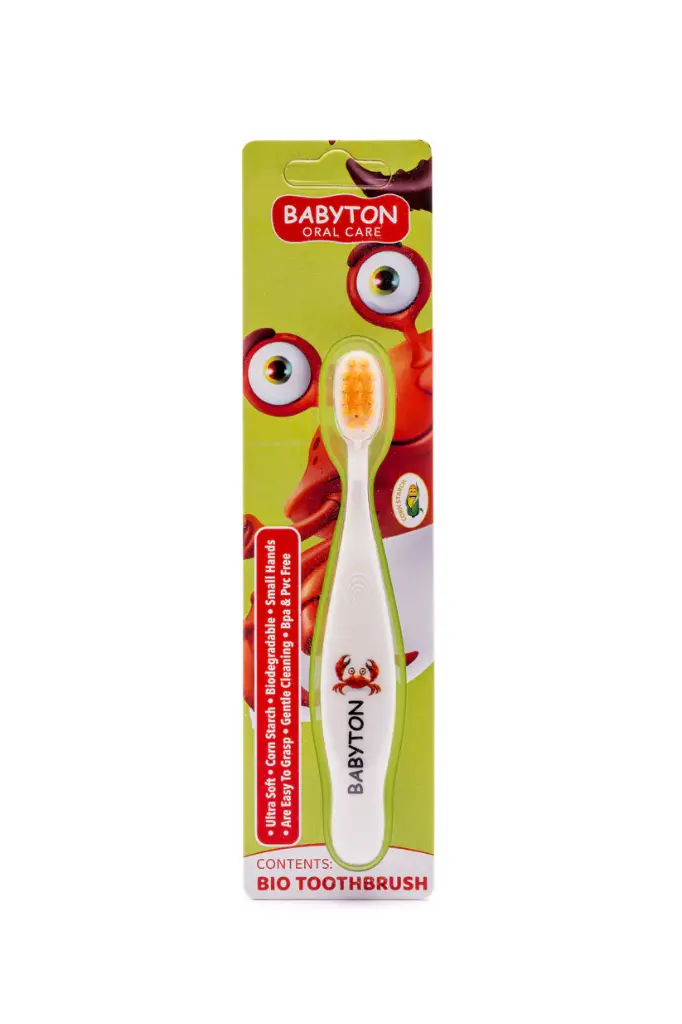 Babyton | Tandenborstel Bio Tandenborstel Zachte Haartjes Krab