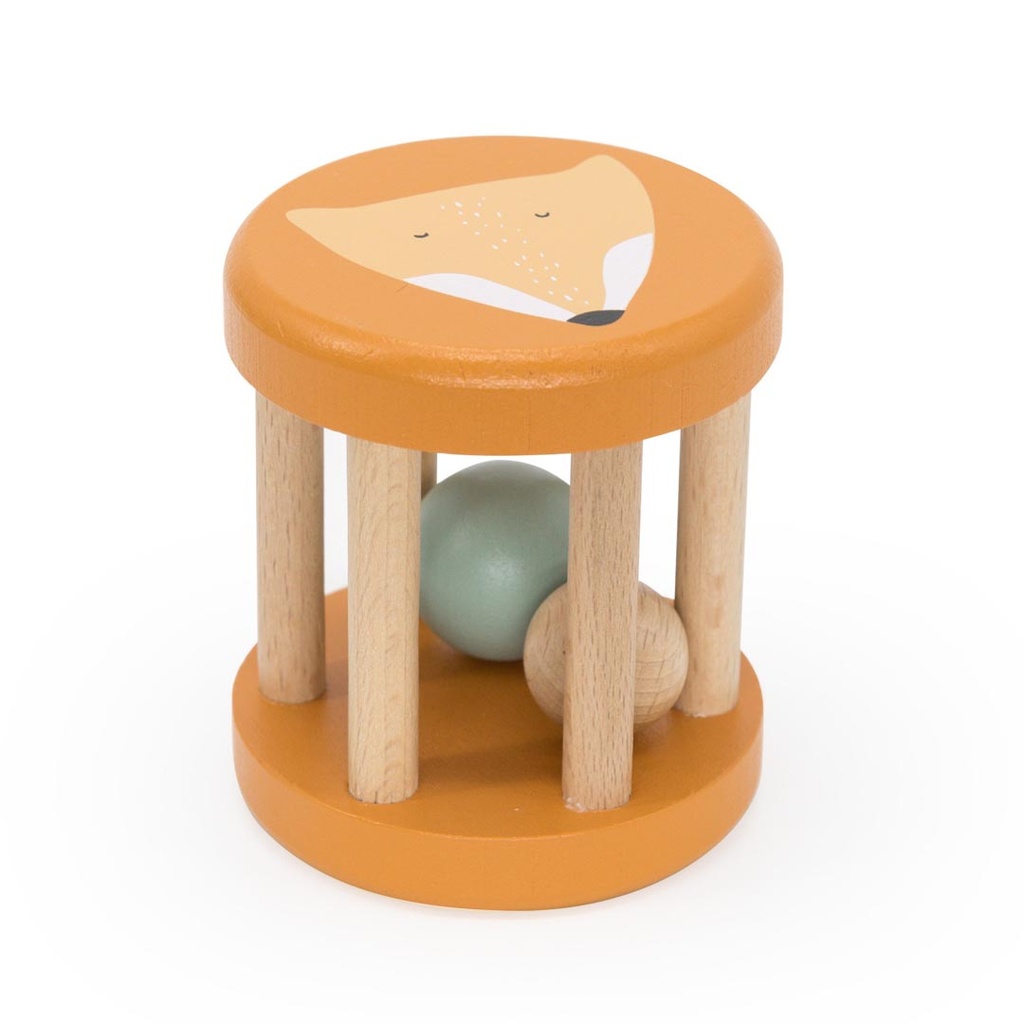 Trixie | Rammelaar Mr. Fox Rolling Rattle Hout Oranje