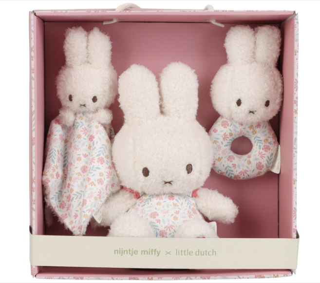 Little Dutch | Giftset Nijntje Lucky Blossom Knuffel/Knuffeldoek/Rammelaar