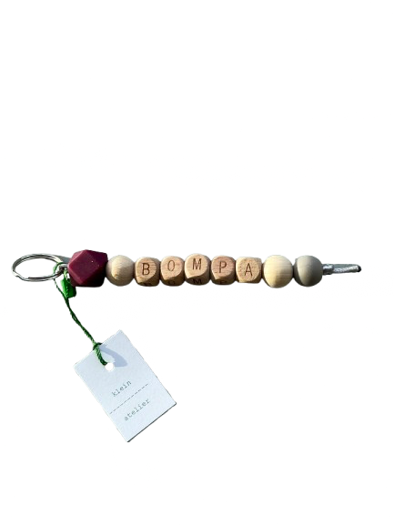Klein Atelier | Sleutelhanger BOMPA Cherry/Sand