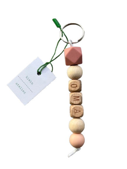 Klein Atelier | Sleutelhanger OMA Dusty Rose/Peachy