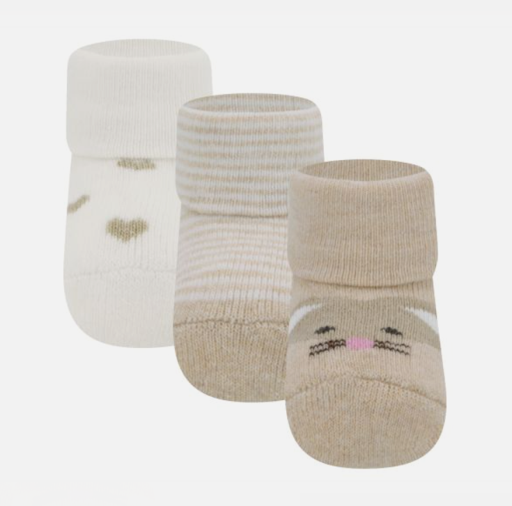Ewers | Sokken Muis Latte/Beige One Size 3-pack